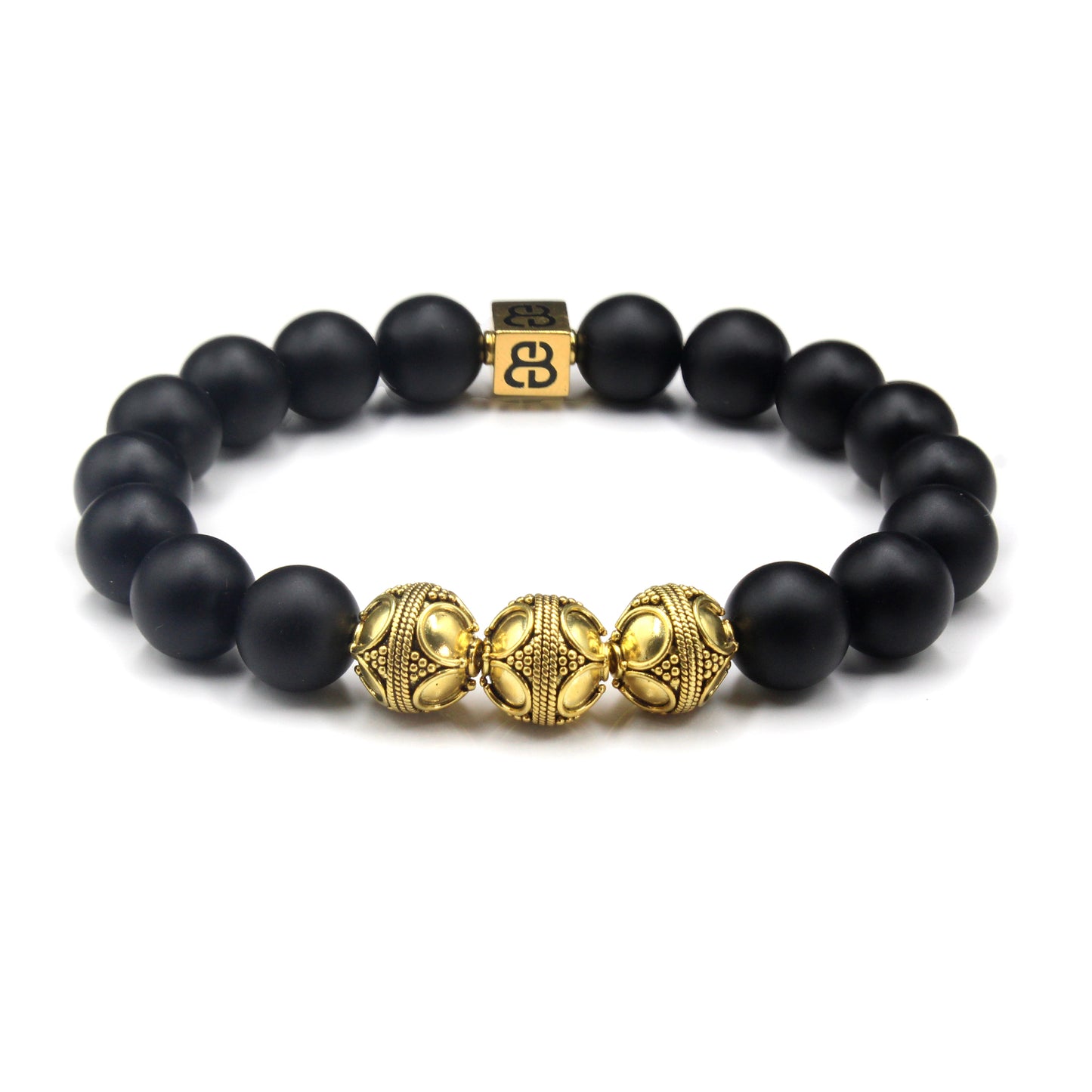 Matte Black Onyx and Gold
