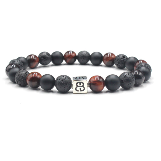 Onyx, Lava, and Red Tiger's Eye