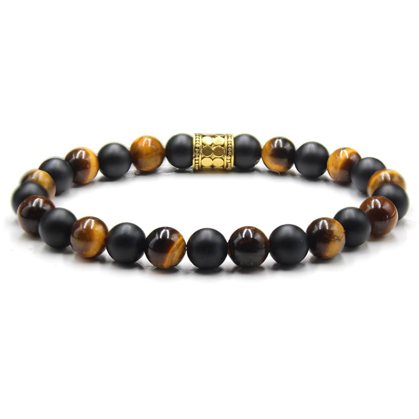 Tigerauge und schwarzer Onyx