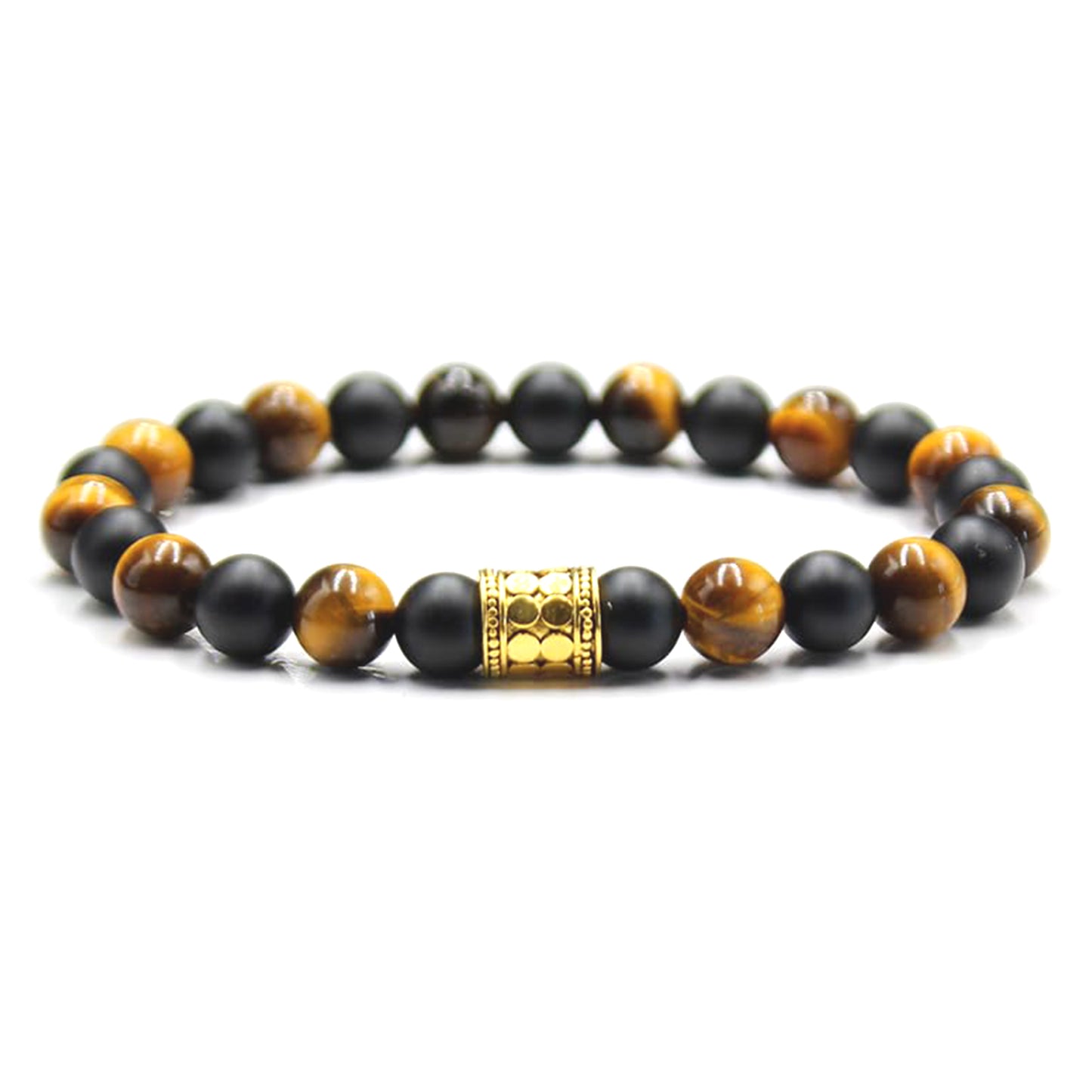 Tigerauge und schwarzer Onyx