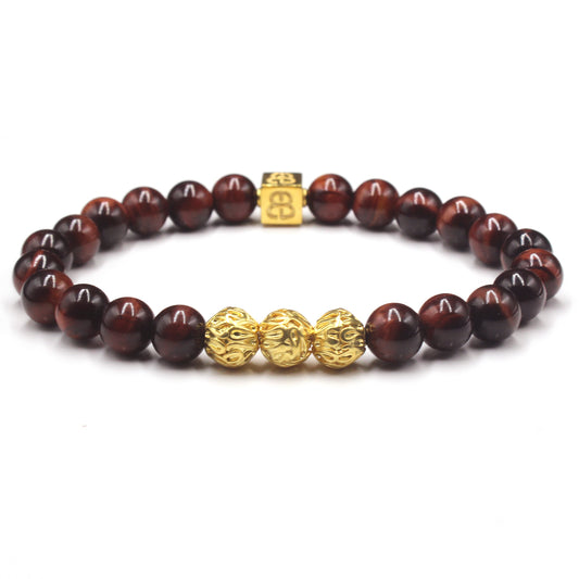 Red Tiger's Eye and Gold