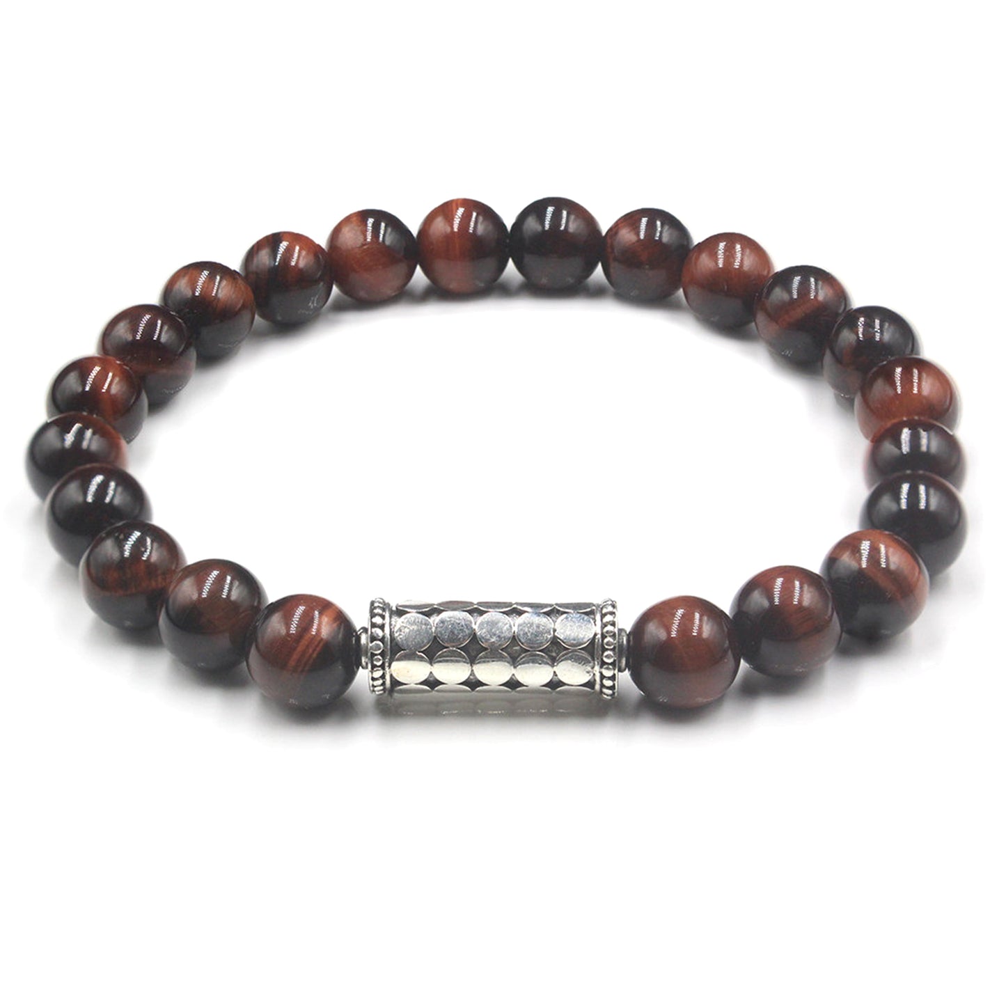Rotes Tigerauge Sterling Silber
