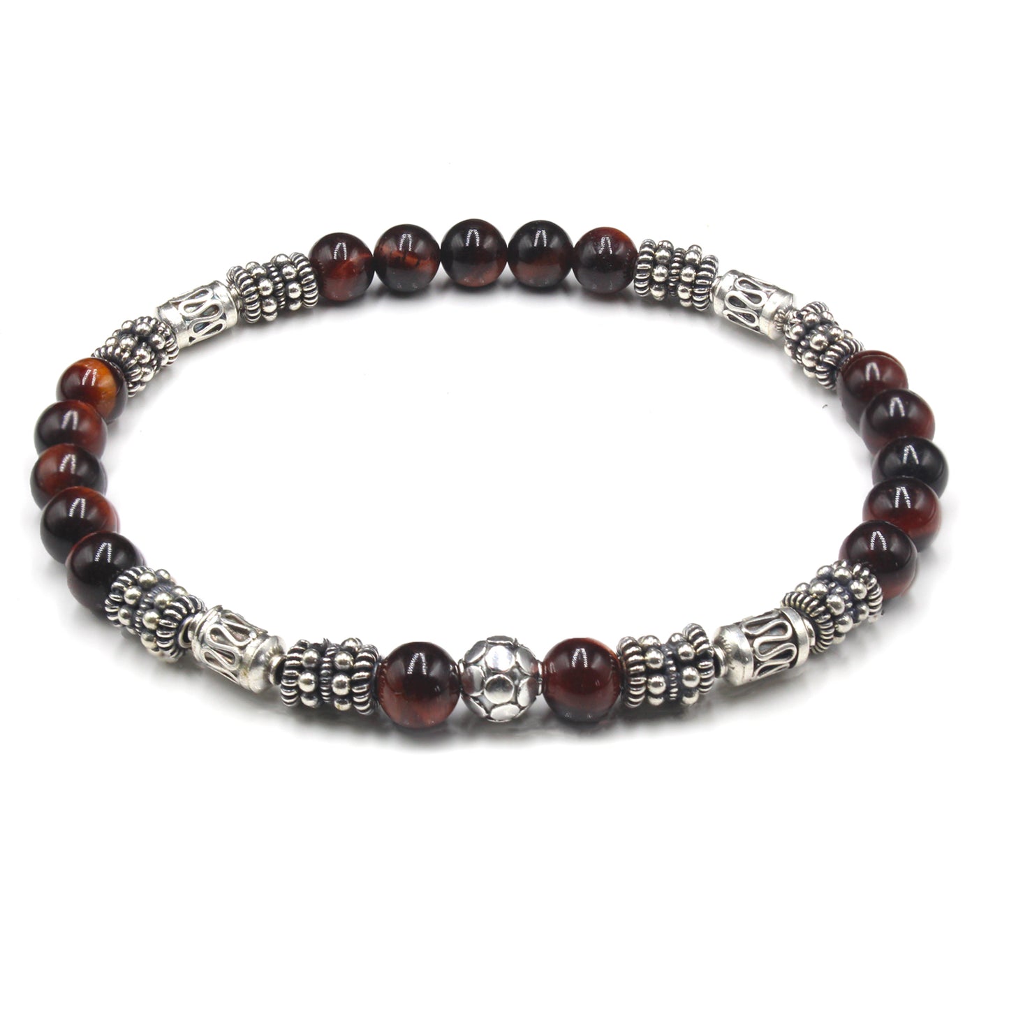 Sterling Silver and Red Tiger's Eye