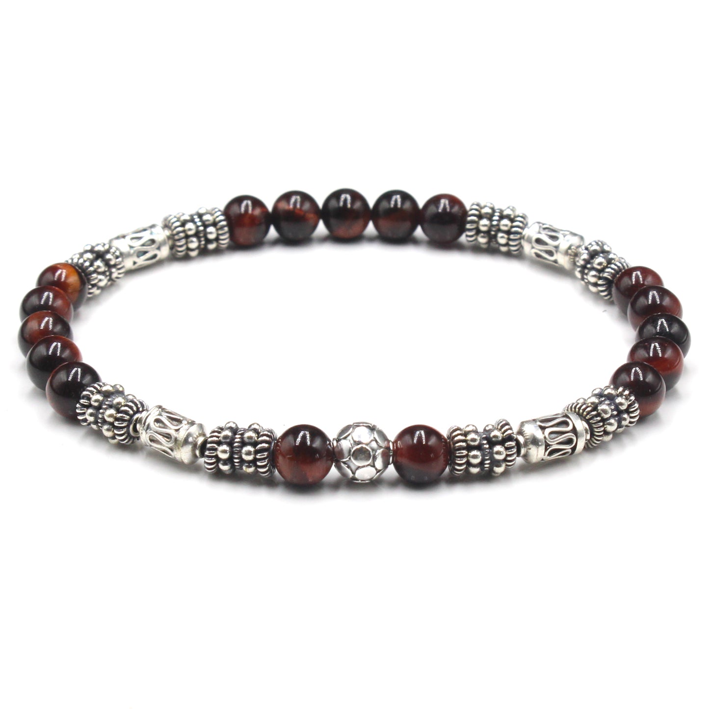 Sterling Silver and Red Tiger's Eye