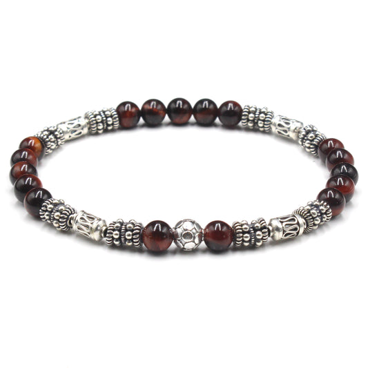 Sterling Silver and Red Tiger's Eye