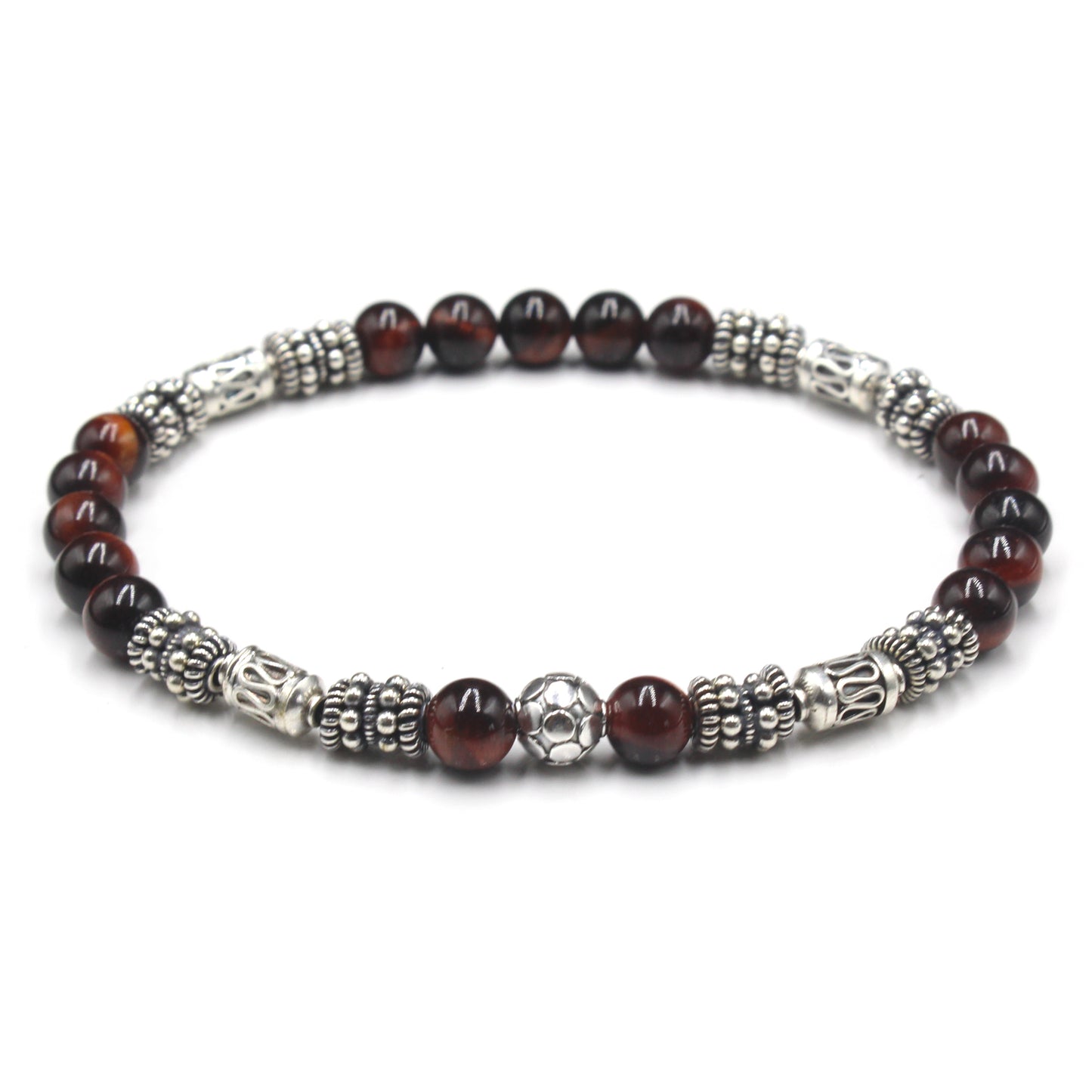 Sterling Silver and Red Tiger's Eye