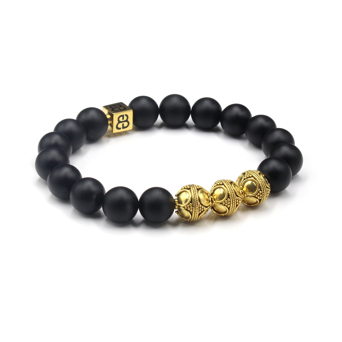 Matte Black Onyx and Gold