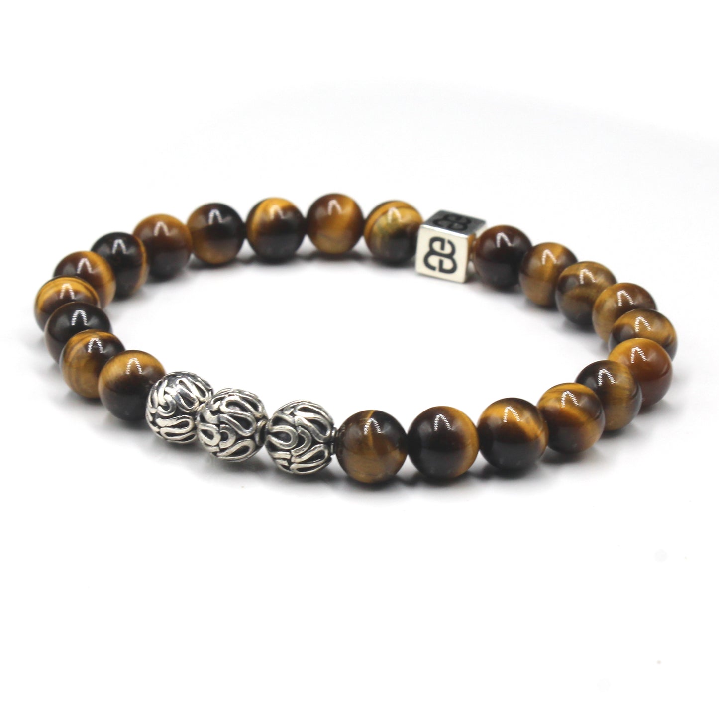 Tigerauge und Sterling Silber