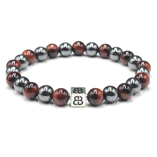 Red Tiger's Eye and Hematite