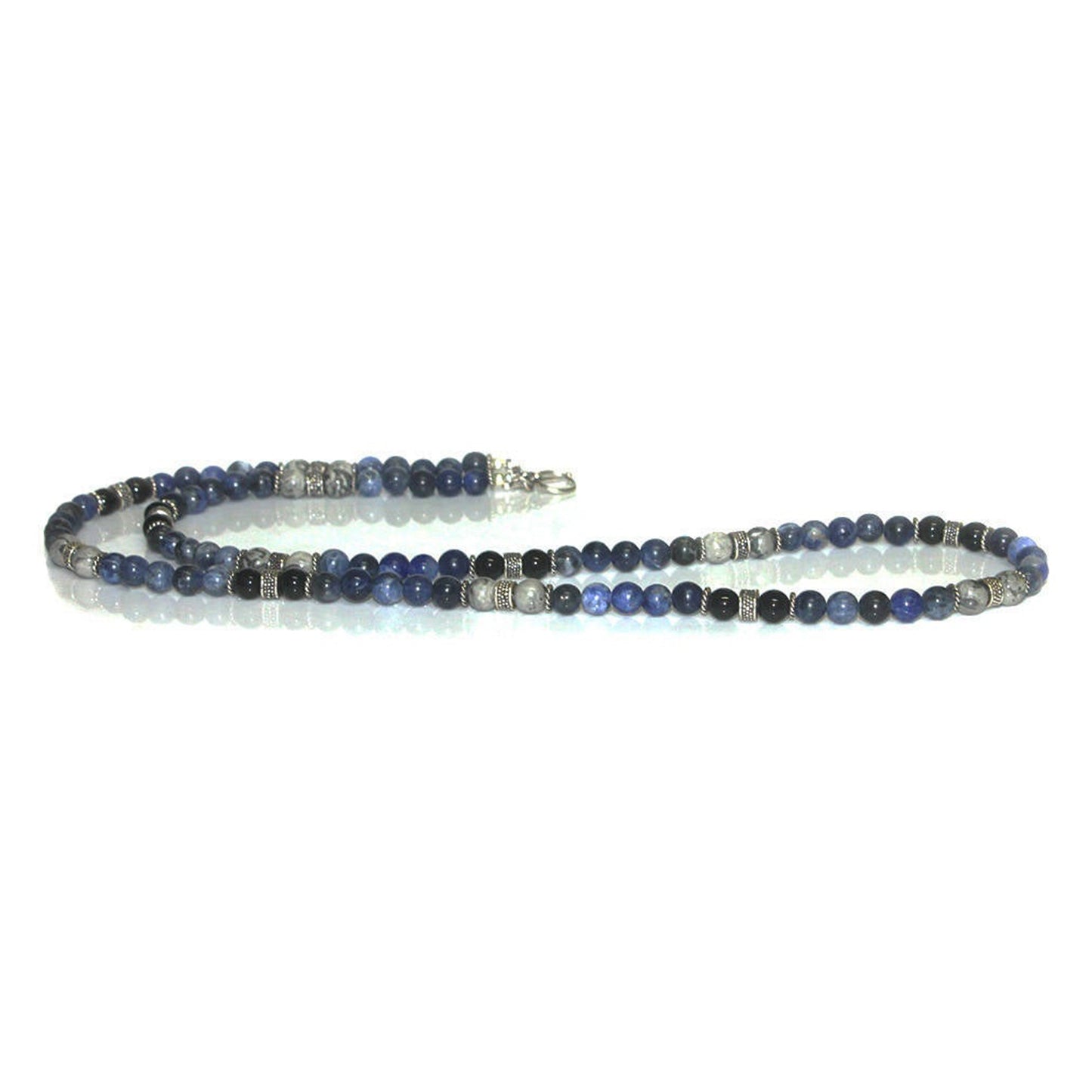 Sodalite, Onyx, and Grey Jasper