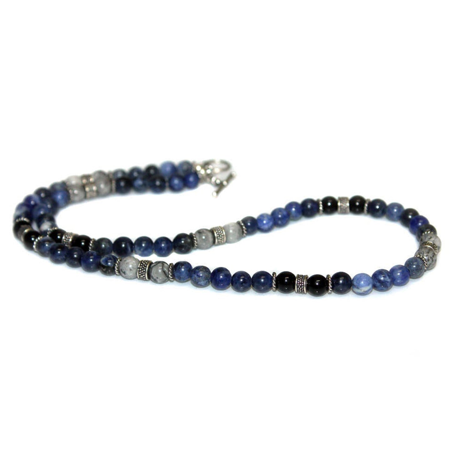 Sodalite, Onyx, and Grey Jasper