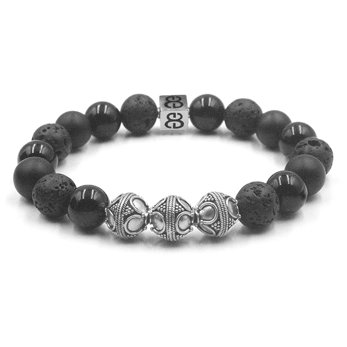 Black Onyx and Lava Stone