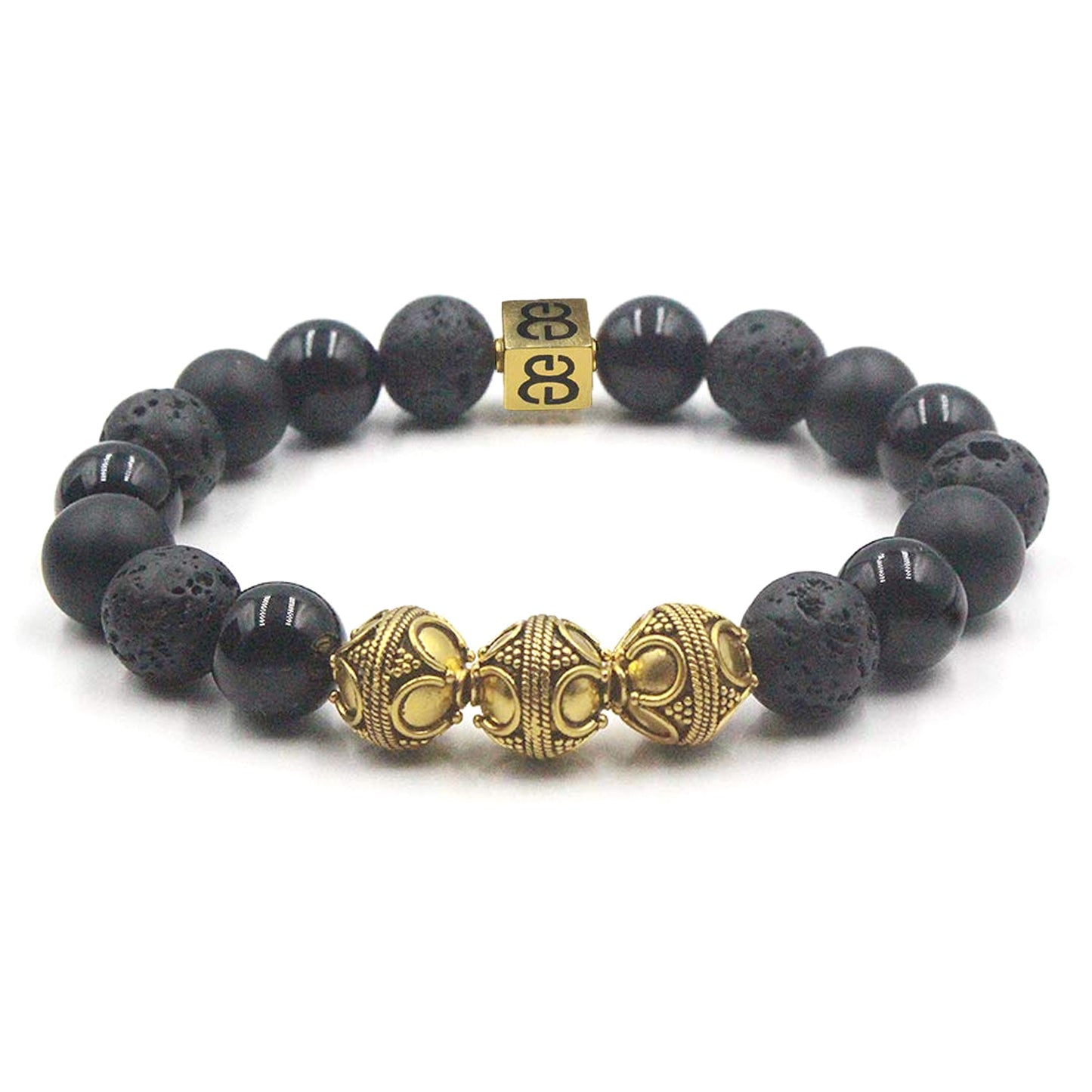 Black Onyx and Lava Stone