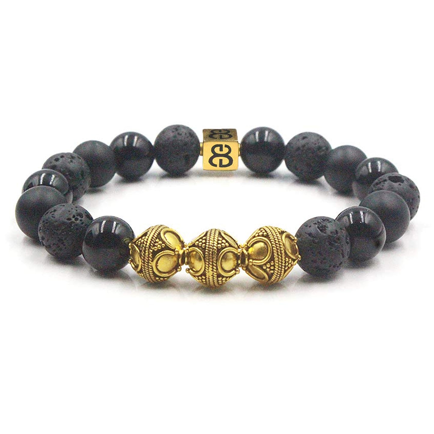 Black Onyx and Lava Stone