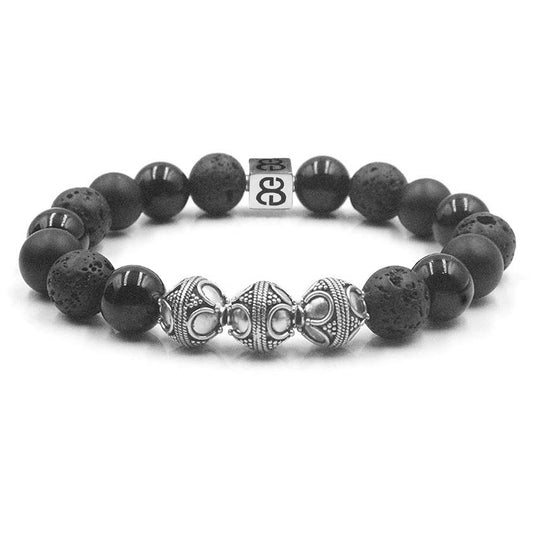 Black Onyx and Lava Stone