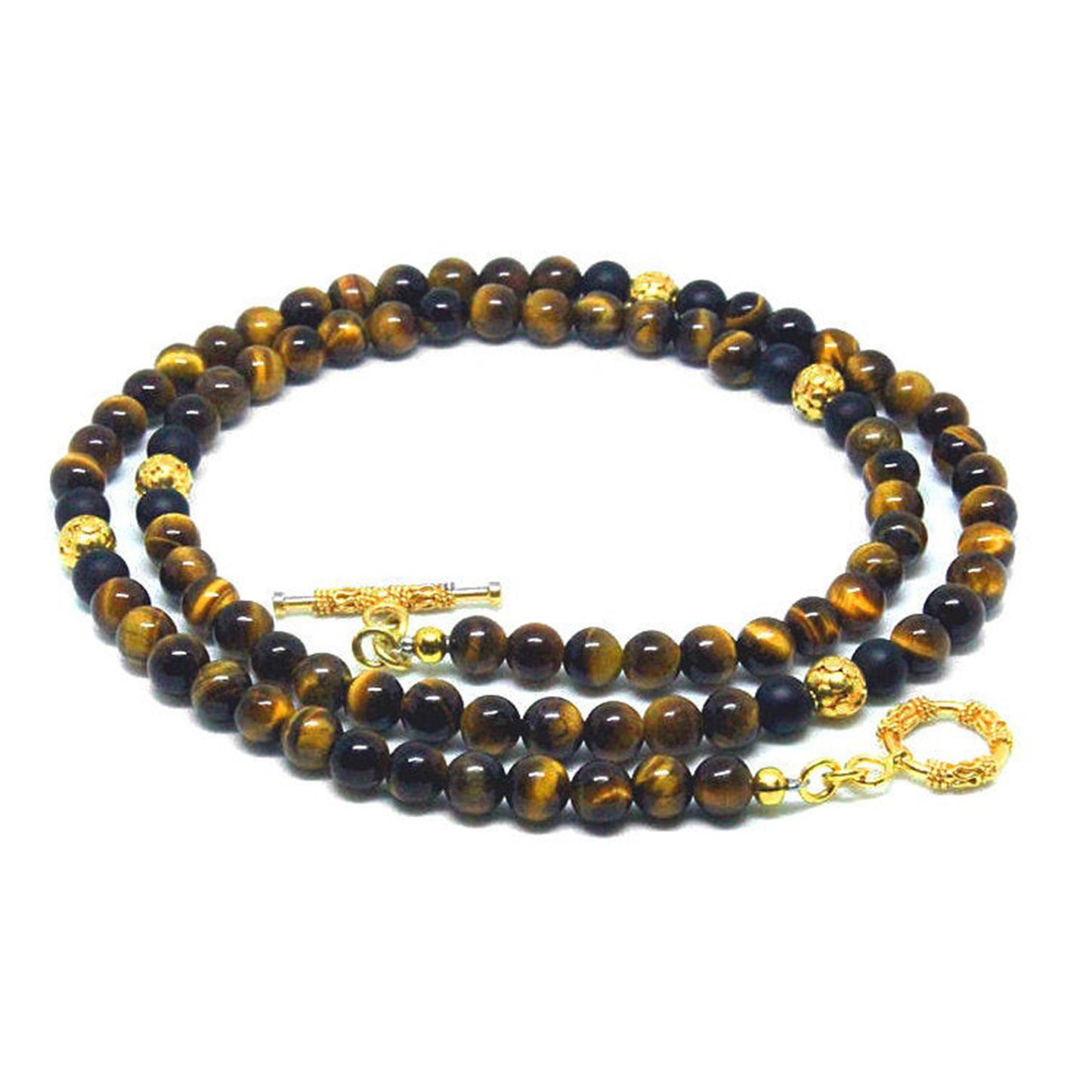 Tiger's Eye and Gold Vermeil