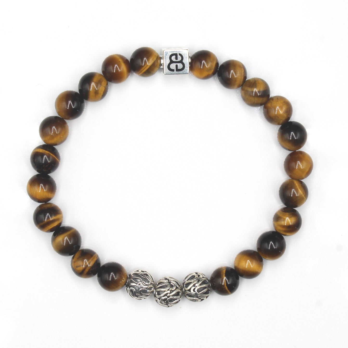Tigerauge und Sterling Silber