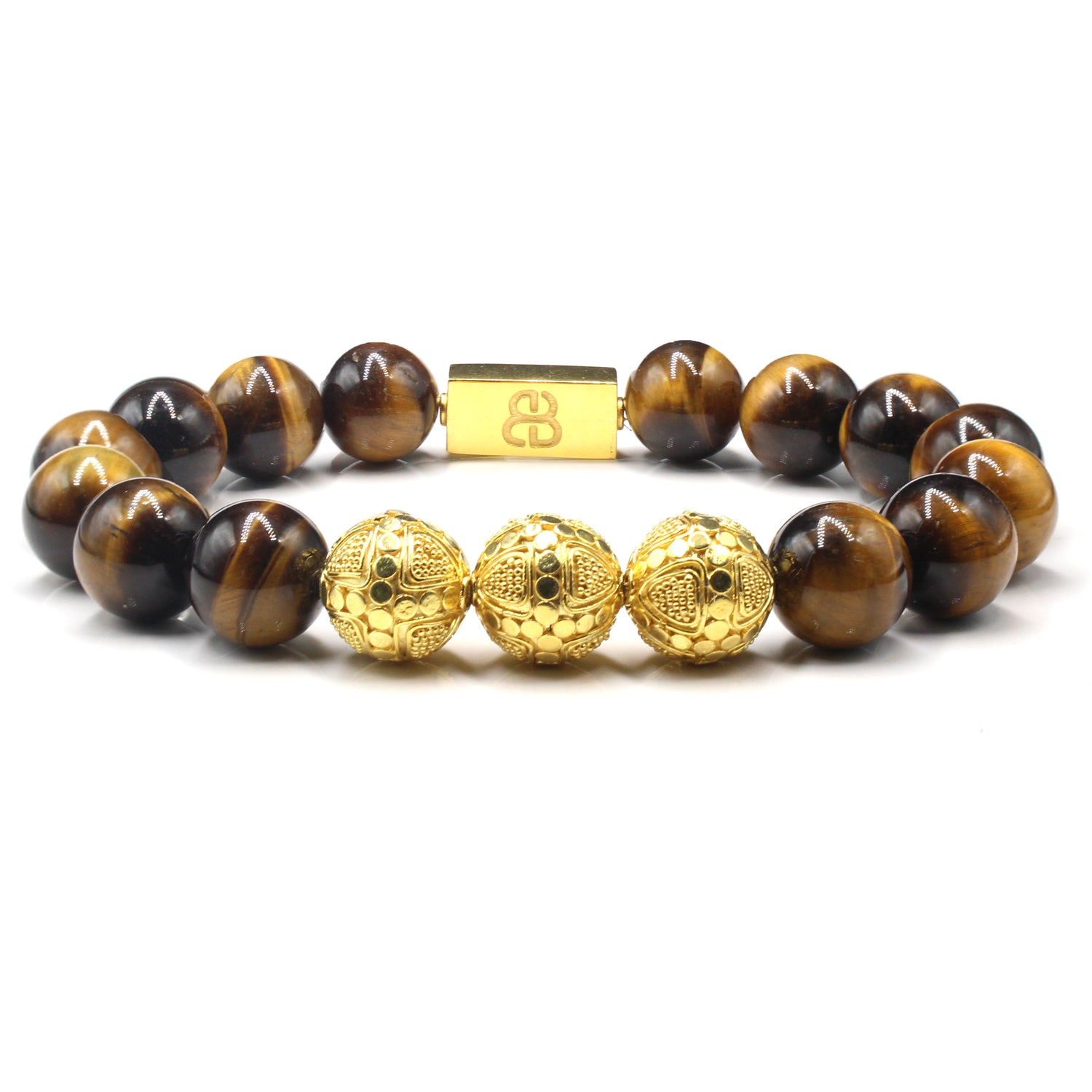 Kartini Studio Grade A Tiger's Eye & shops Gold Bracelet