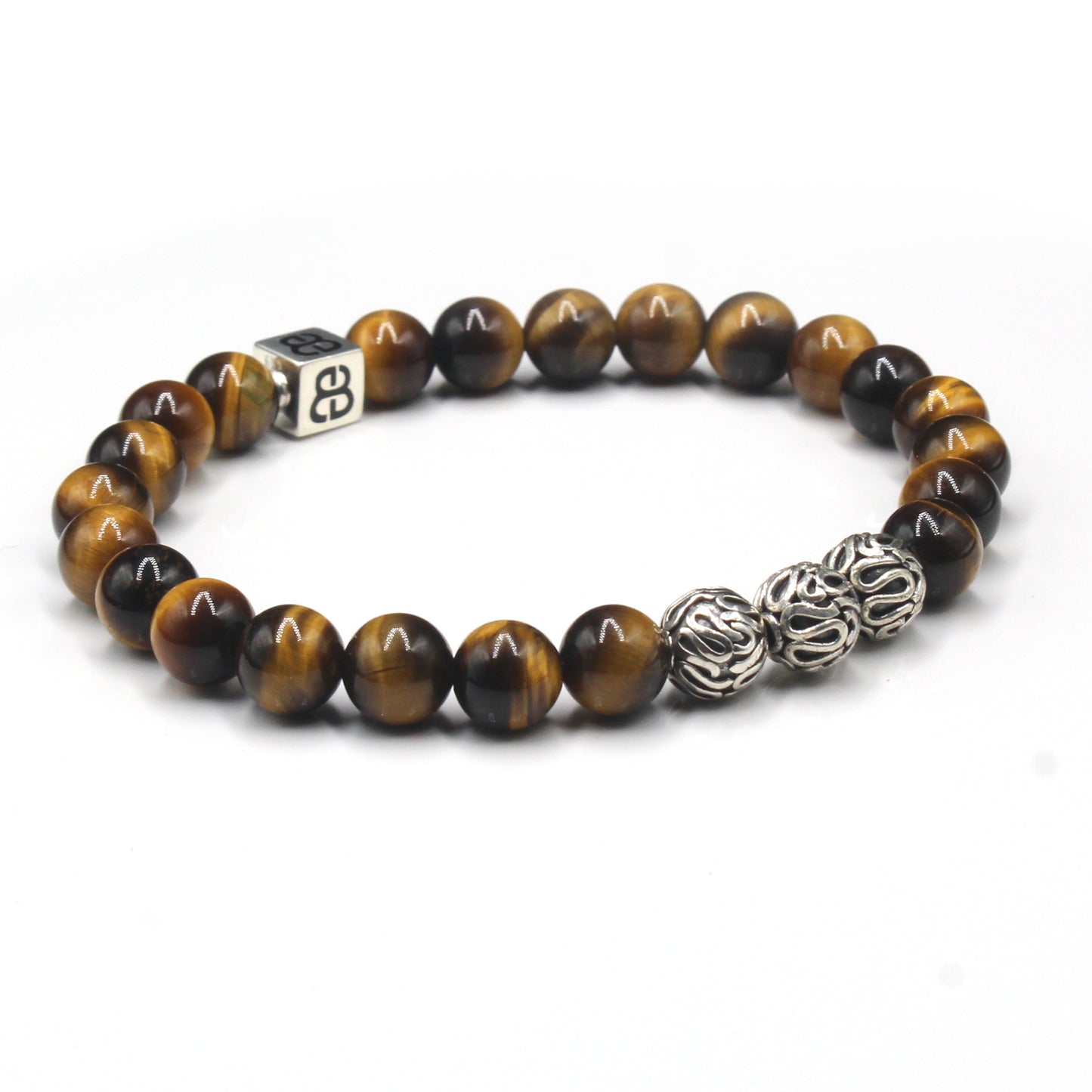 Tigerauge und Sterling Silber