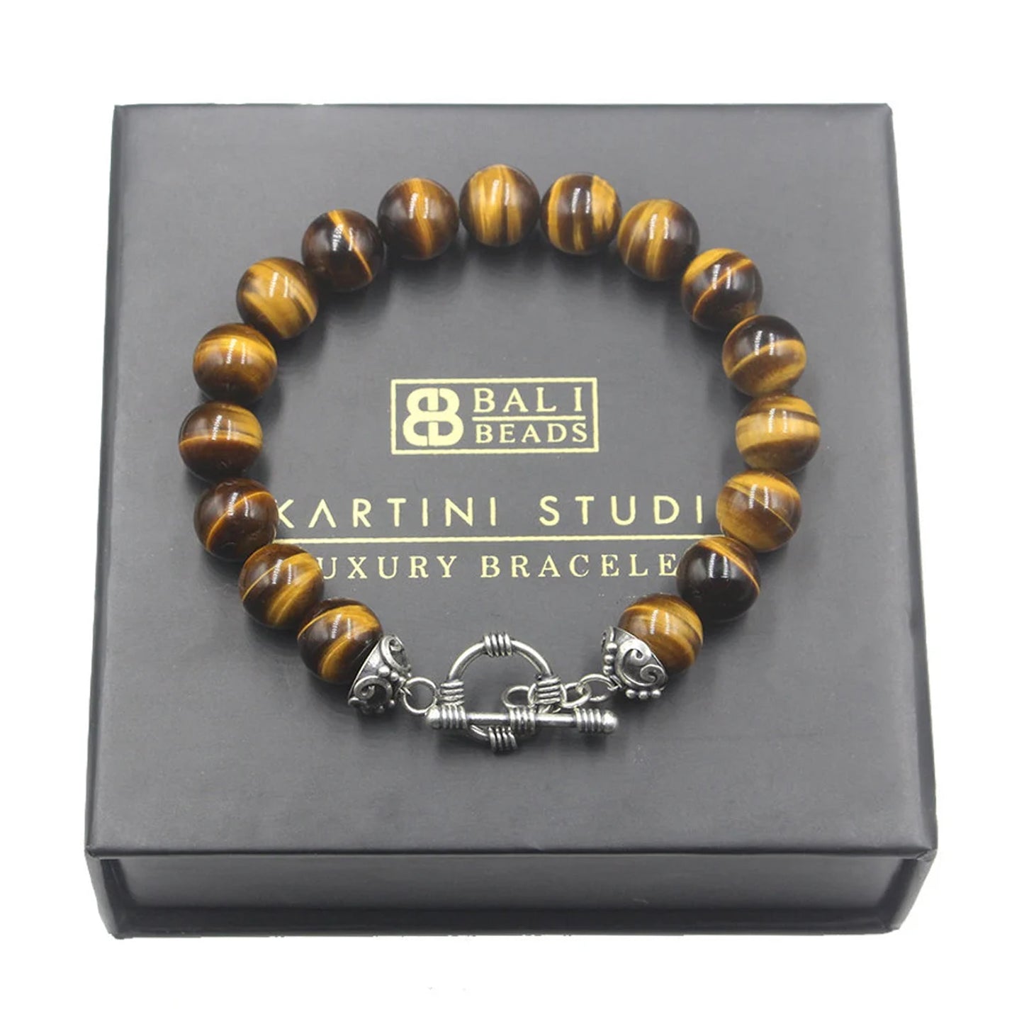 Tigerauge und Sterling Silber