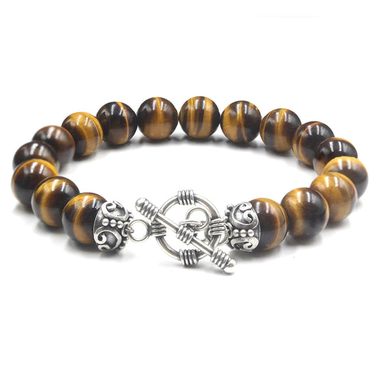 Tigerauge und Sterling Silber