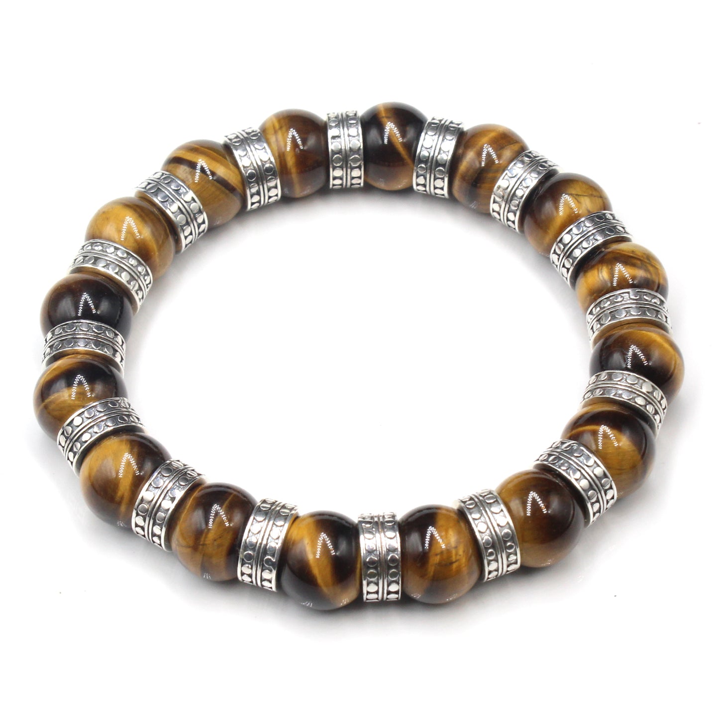 Tigerauge und Sterling Silber