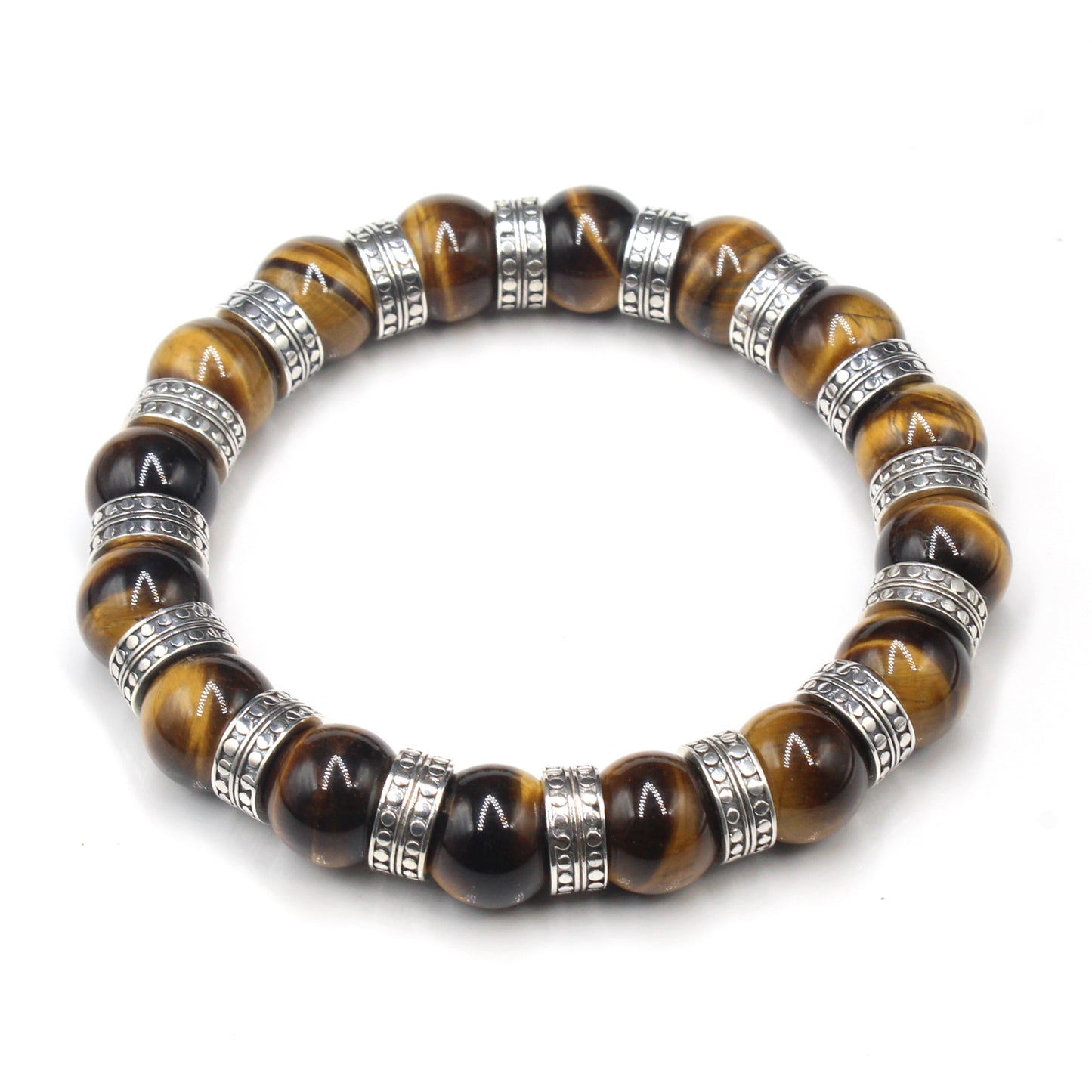 Tigerauge und Sterling Silber