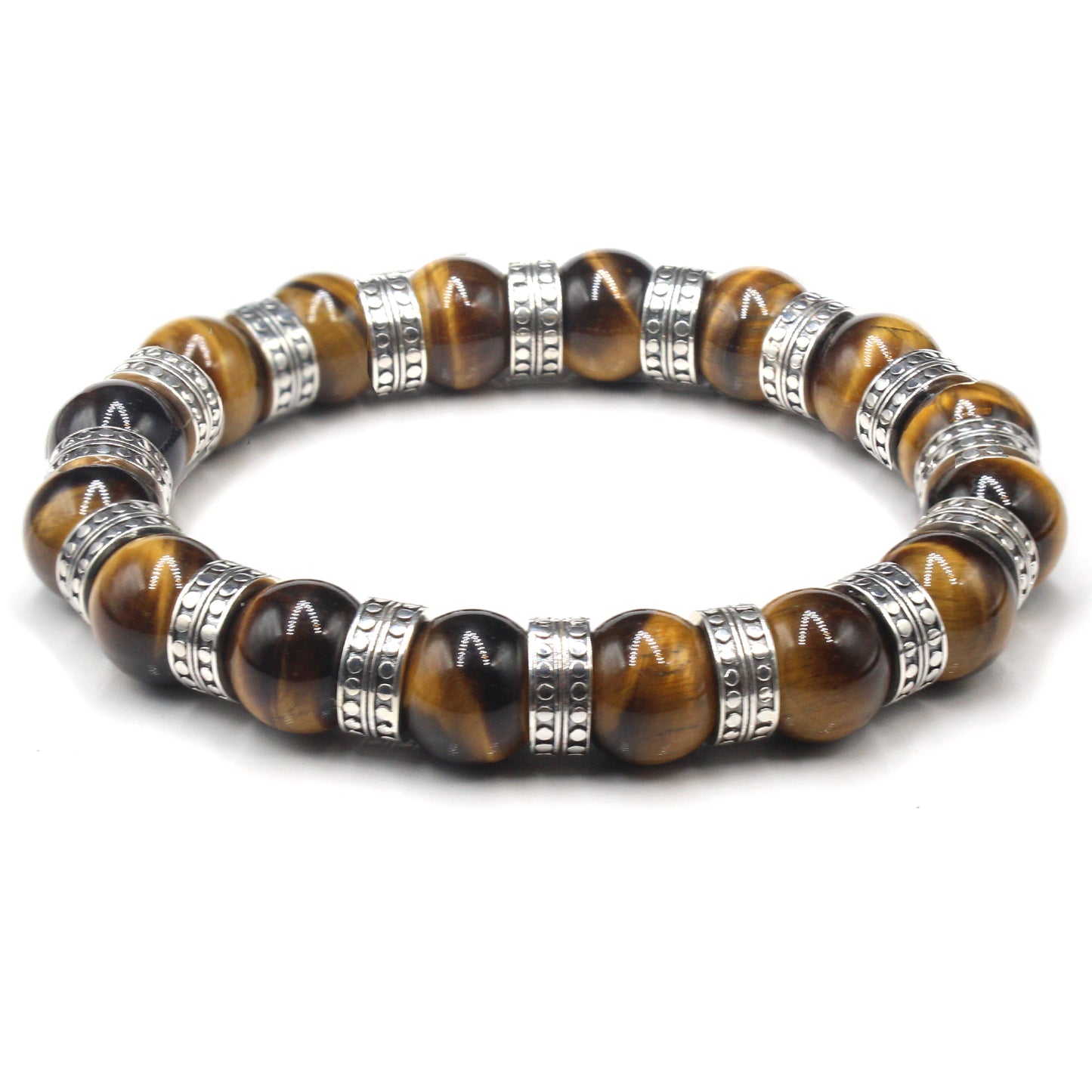 Tigerauge und Sterling Silber