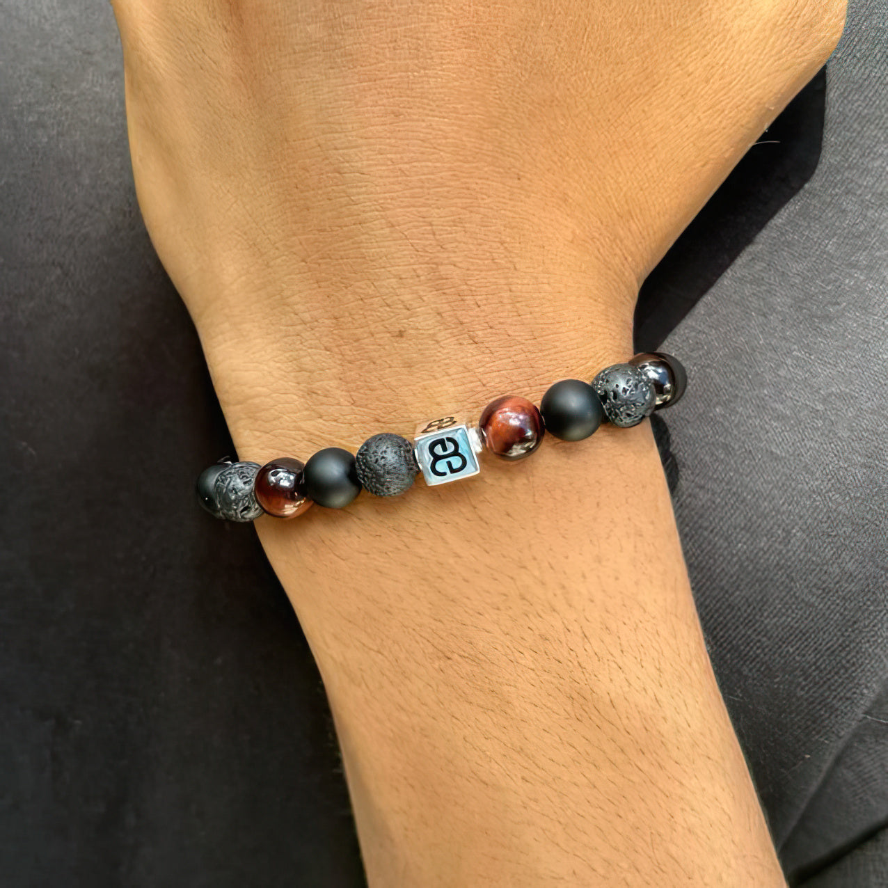 Onyx, Lava, and Red Tiger's Eye