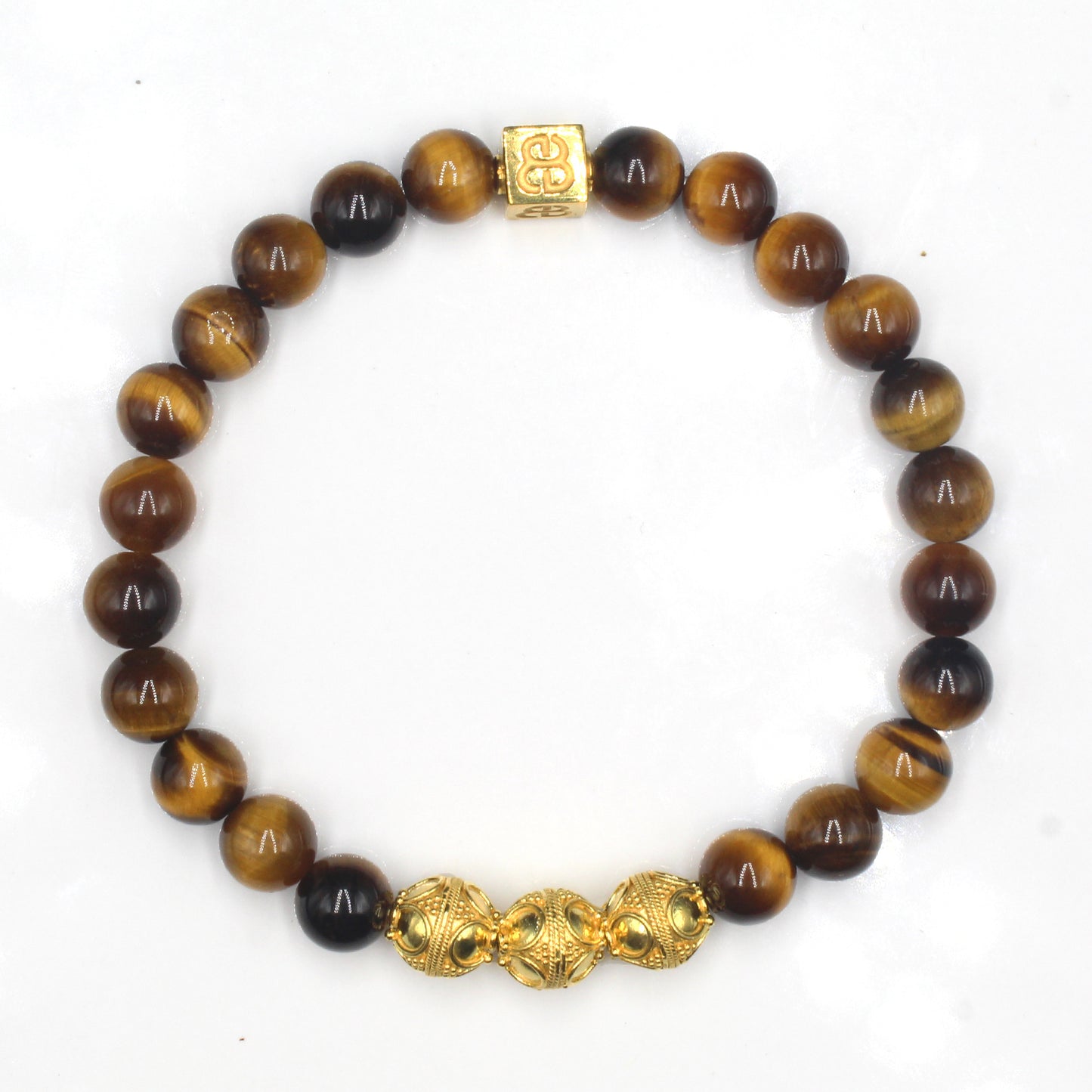 Tigerauge und Gold