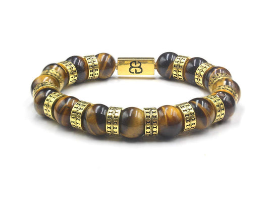 Tigerauge und 22 Karat Gold