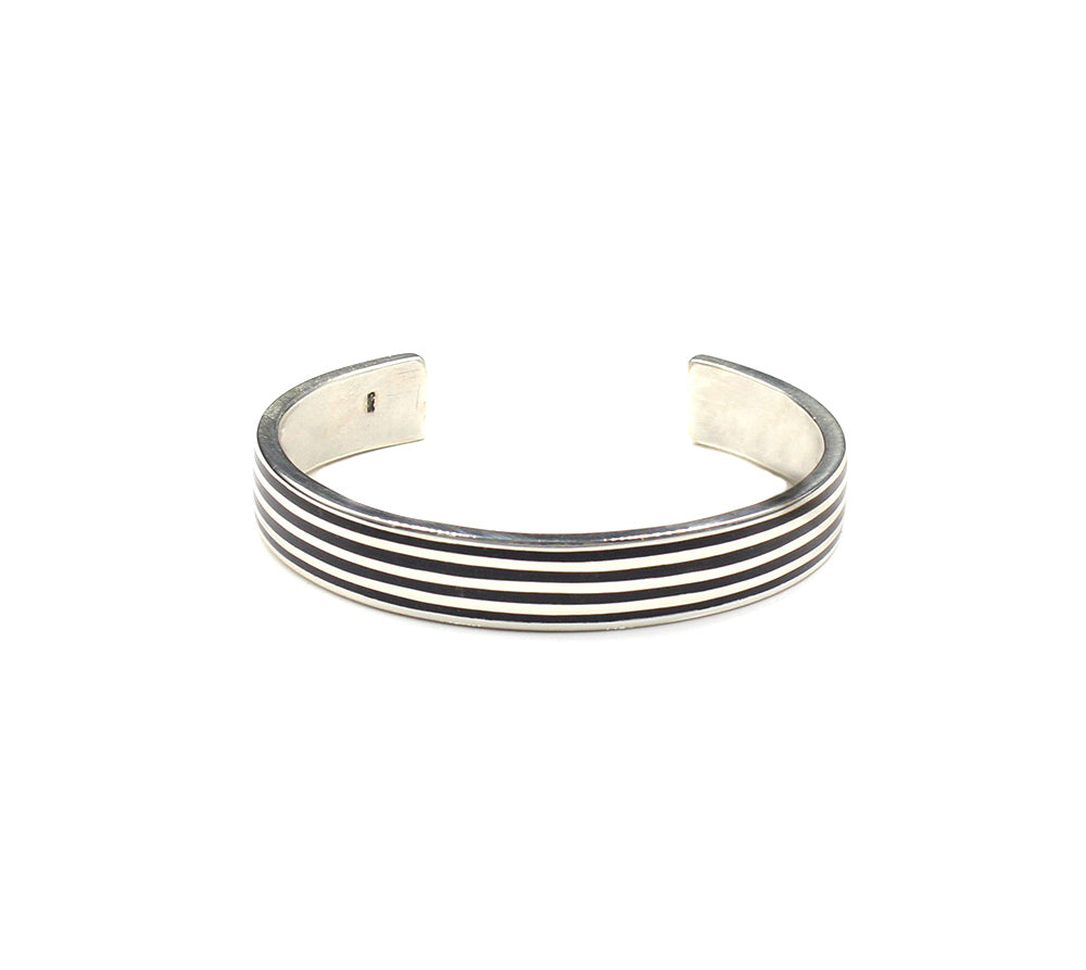 Sterling Silver and Ebony Cuff