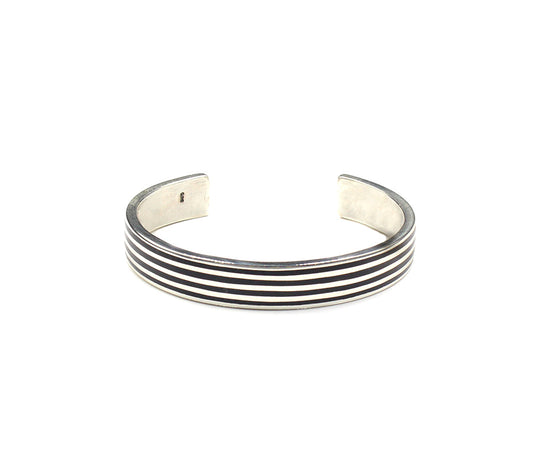 Sterling Silver and Ebony Cuff