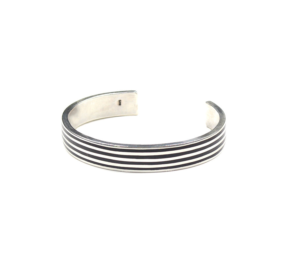 Sterling Silver and Ebony Cuff