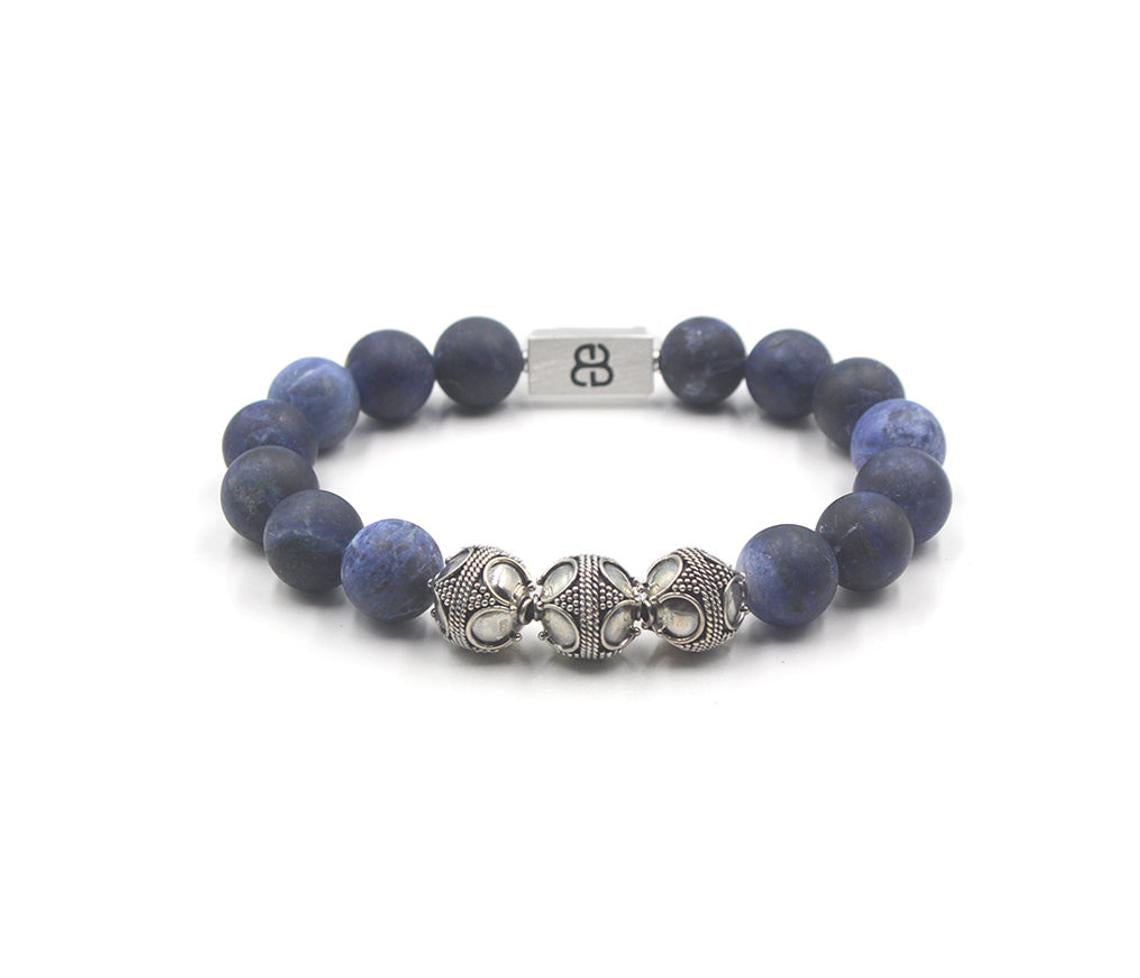 Mattes Sodalith-Armband
