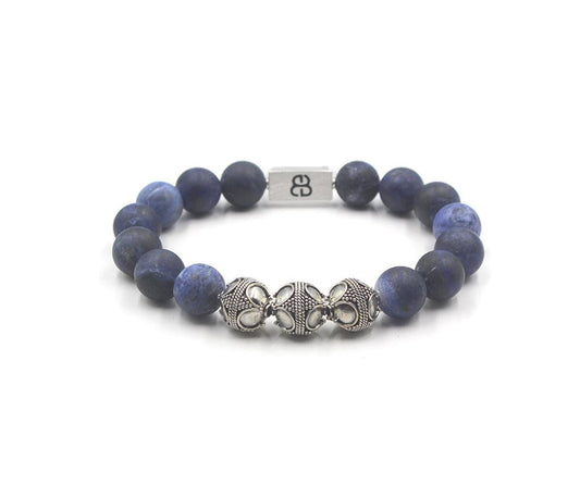 Mattes Sodalith-Armband