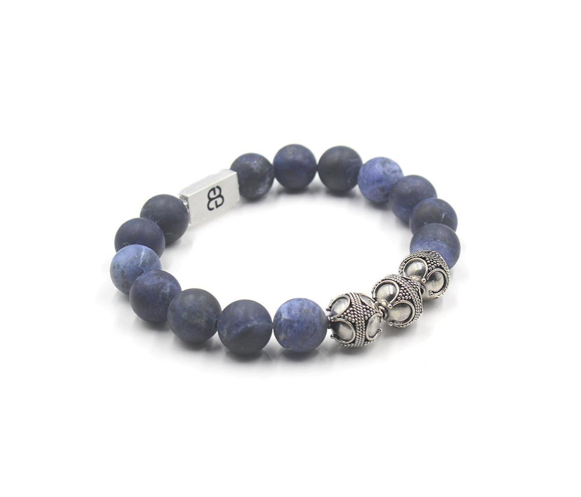 Mattes Sodalith-Armband