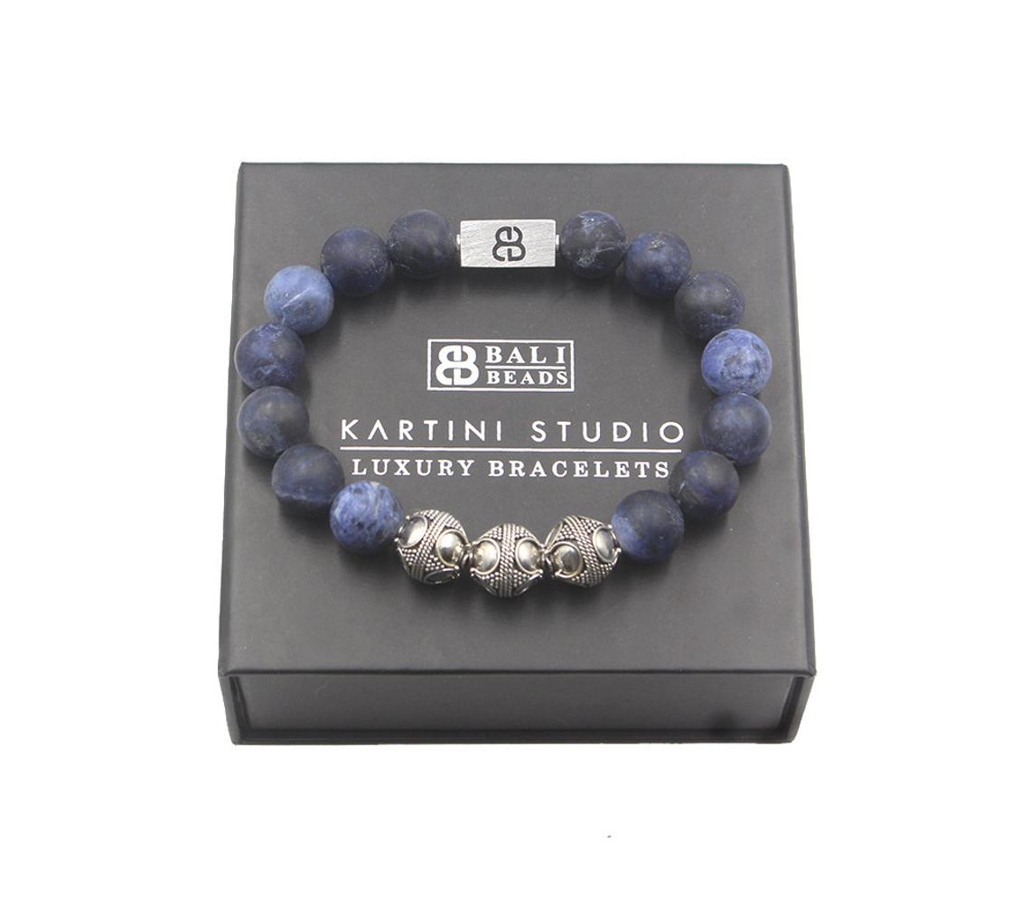 Mattes Sodalith-Armband