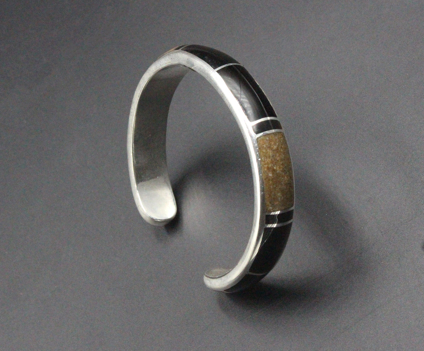 Black Onyx and Jasper Cuff