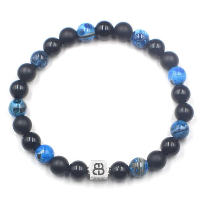 Black Onyx and Blue Agate