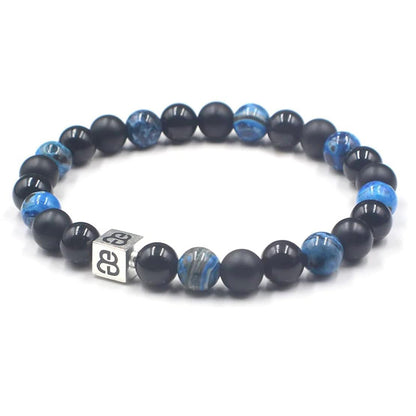 Black Onyx and Blue Agate