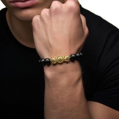 Matte Black Onyx and Gold