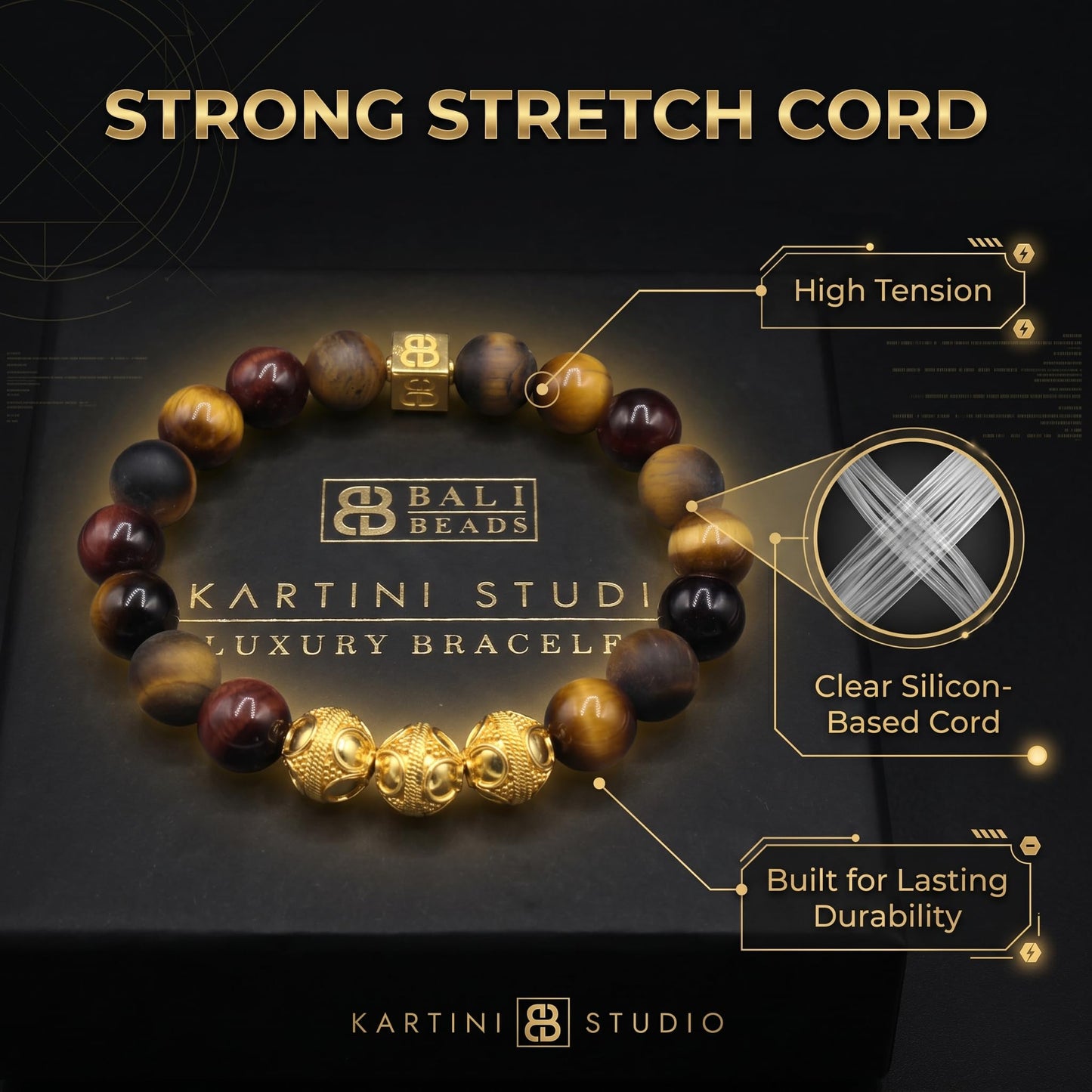 Mixed Tiger's Eye and Gold