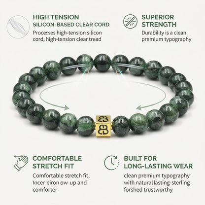 Dunkelgrüne Nephrit-Jade