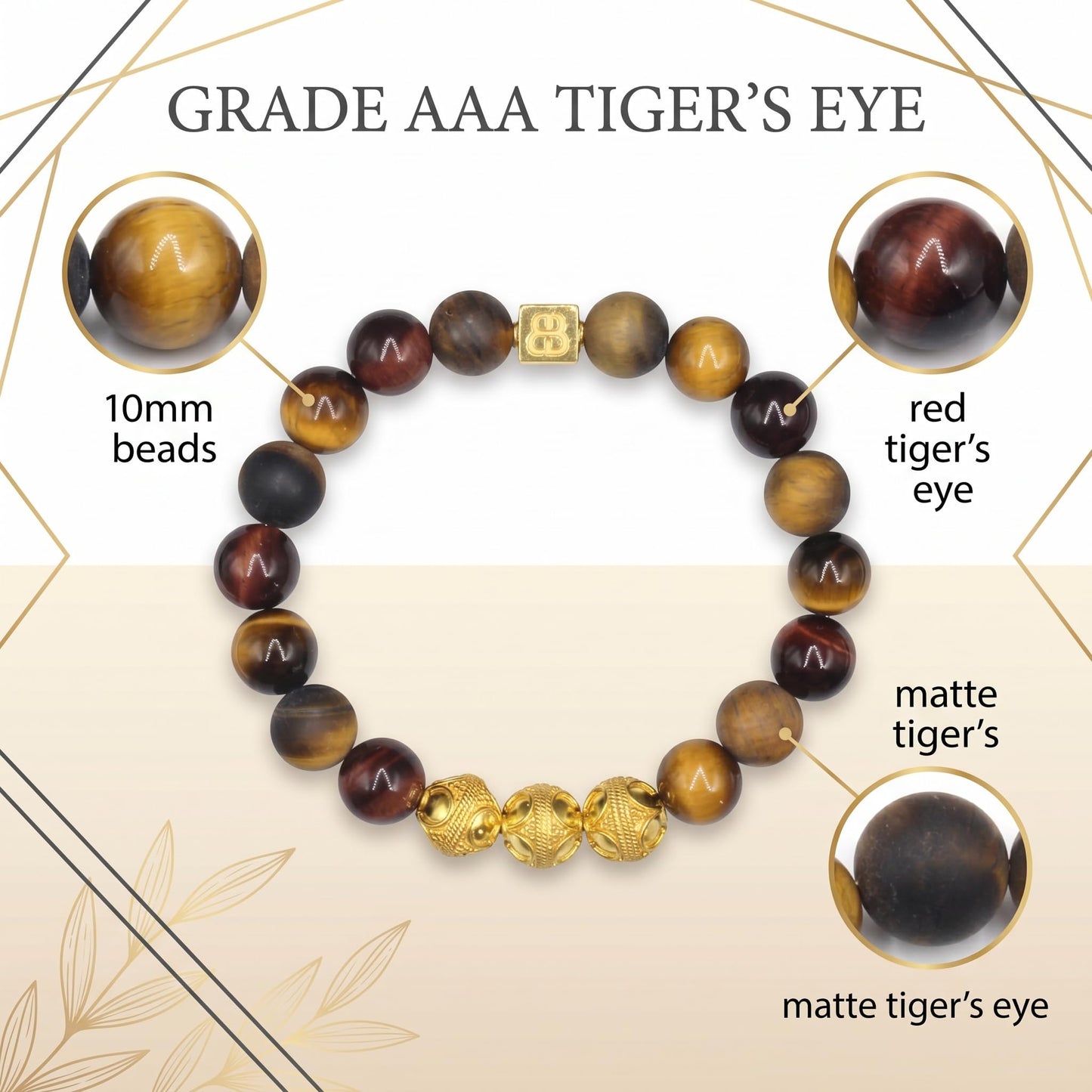 Mixed Tiger's Eye and Gold