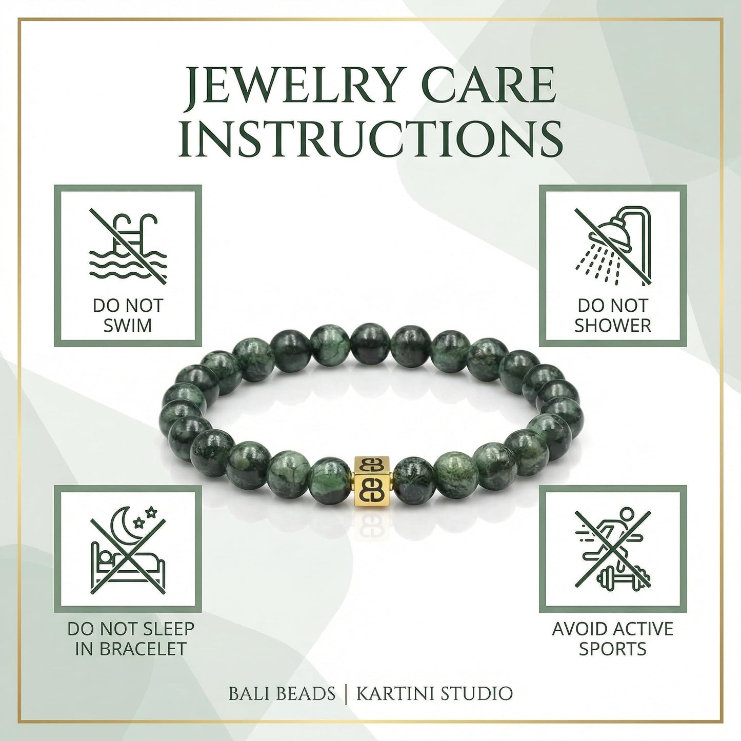 Dunkelgrüne Nephrit-Jade