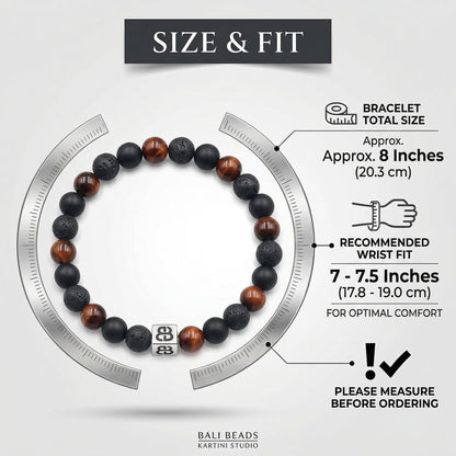 Onyx, Lava, and Red Tiger's Eye
