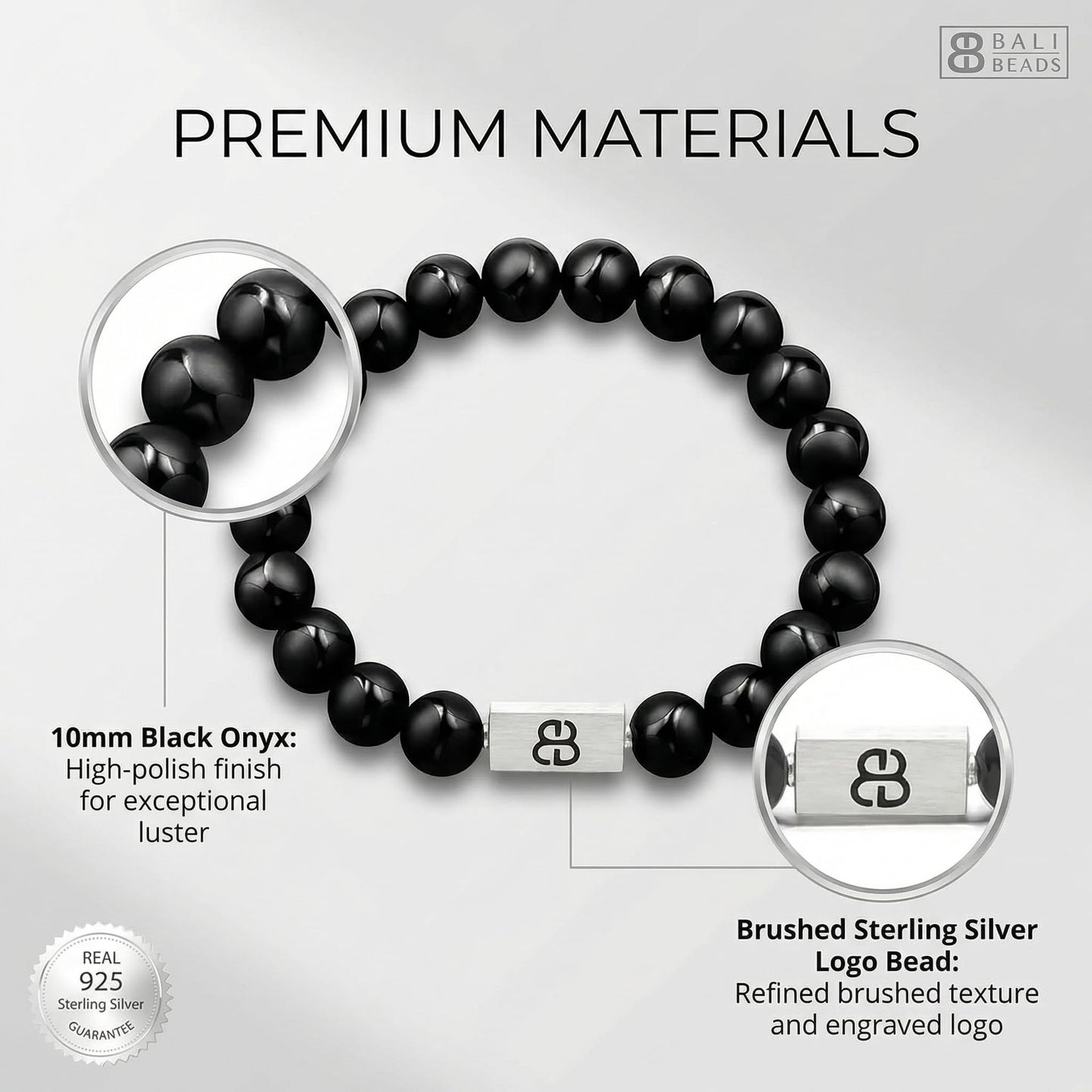 Onyx and Sterling Silver