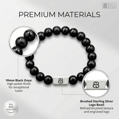 Onyx and Sterling Silver