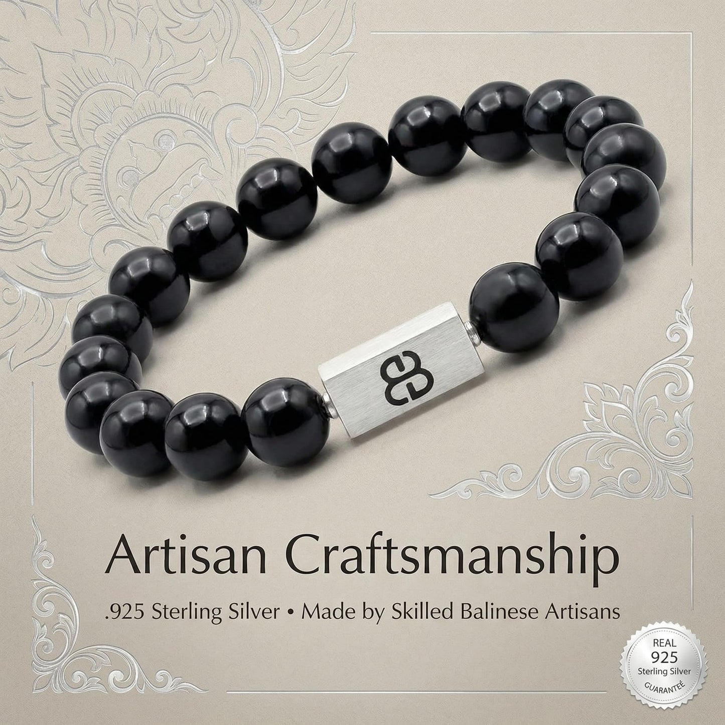 Onyx and Sterling Silver